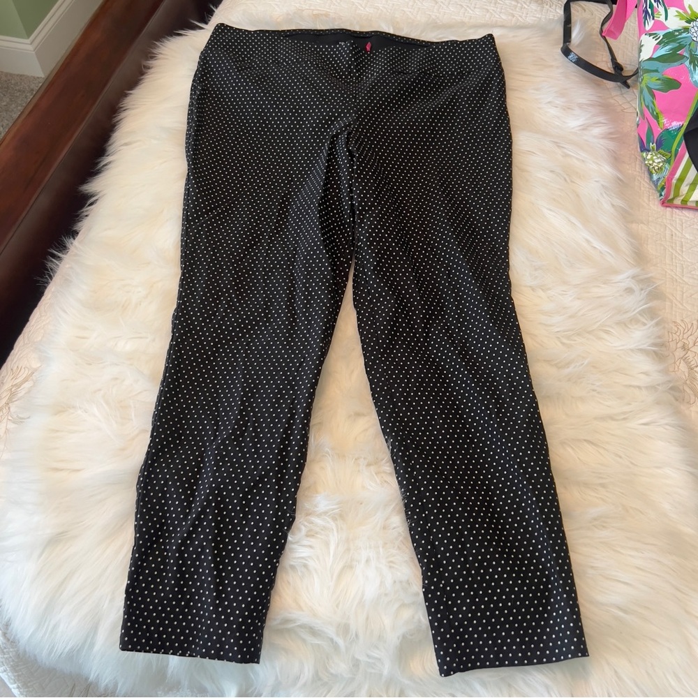 Torrid Black White Polka Dot Pixie Pants Size 3X Plus